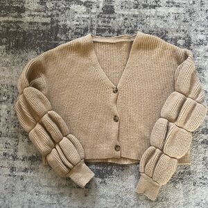 Chunky Knit Tan Sweater